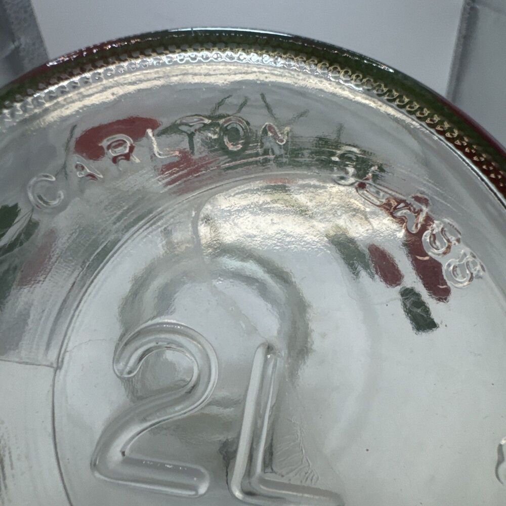 2 Carlton Glass Jar Canister 10” & 9” Bail Lid Strawberries 2 L 1.5 L USA - Picture 10 of 16